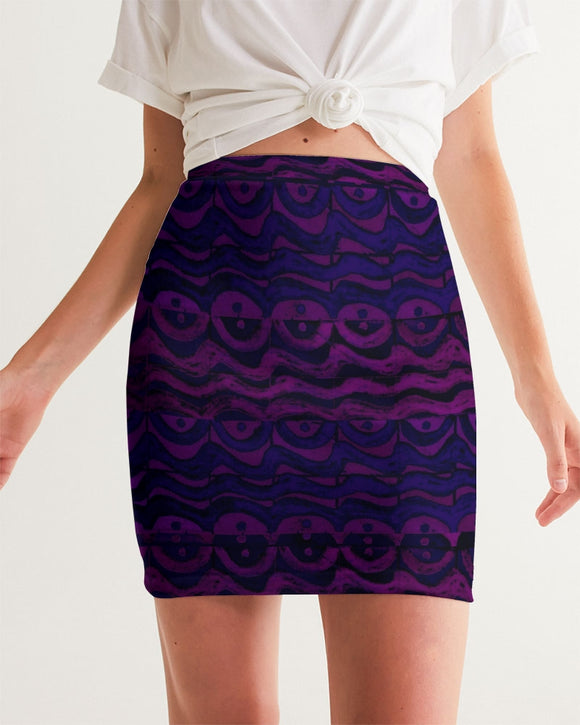 Kekai Womens Mini Skirt (purple/blue)