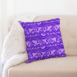 Pe’ahi Throw Pillow Case 20"x20" (purple)