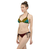 Mauna Kea Rising Design Womens Triangle Bikini