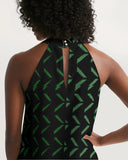 Hele Womens Halter Dress (Green)