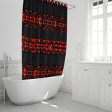 Hawaiian Pride Shower Curtain (Black/Red)