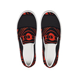 Hawaiian Pride Slip-On Canvas Shoe (Black/Red)