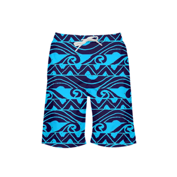 Pe’ahi Design Youth Swim Trunk (blue)