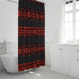 Hawaiian Pride Shower Curtain (Black/Red)