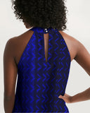 Hele Womens Halter Dress (Blue)