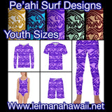 Pe’ahi Design Youth Swimsuit (blue)