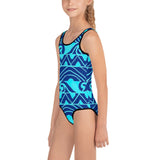 Peʻahi Kids Girls Youth Swimsuit (blue)
