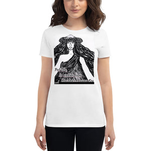 Poli’ahu noho ia Mauna Kea (Snow Goddess) Womens T-shirt