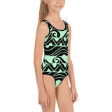 Pe’ahi Design Toddler Swimsuit (Green)