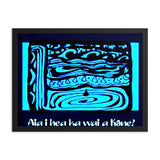 Where is the water of Kāne? Framed poster print